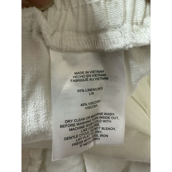 Jones New York Womens Crop Pants With Elastic Waist Band Stretch White Size 2X - Picture 13 of 16